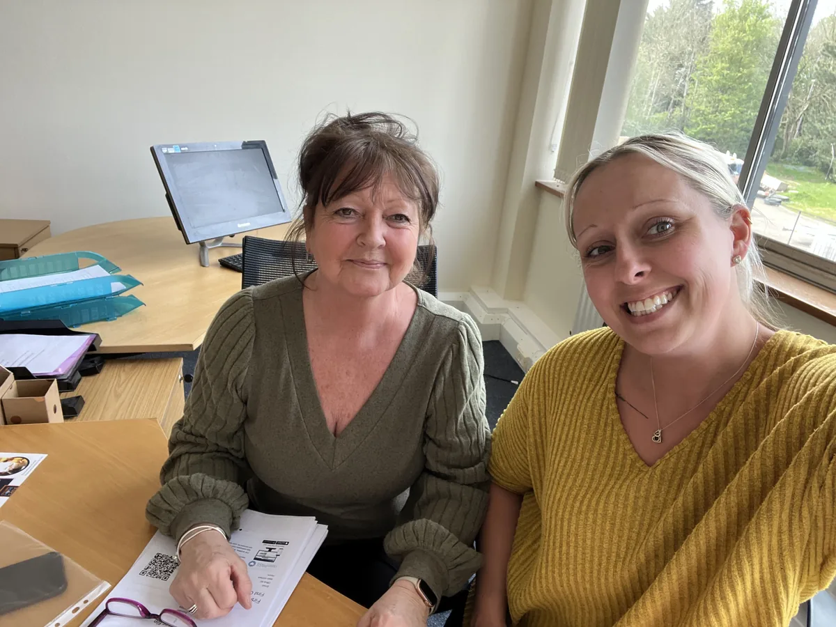 Kate and Catherine, founders of K & C Home Care Ltd
